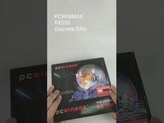 Carte graphique visuelle GPU 128-Bit de jeu de PC d'ordinateur d'ITX de PCWINMAX Radeon RX 550 4GB GDDR5