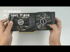 Fans graphiques 12Pin 220W HDM1/DP de la carte RTX 3060ti 8GB de PCWINMAX RTX doubles pour le bureau