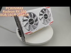 Une carte graphique Radeon RX 580 8GB/16GB DDR5 édition blanche