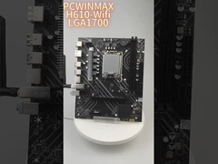 PCWINMAX H610 LGA1700 carte mère WiFi DDR4 - Performance fiable pour les processeurs Intel de 12e génération