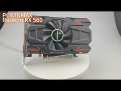 Carte graphique Radeon RX 560 4GB 128 bits avec un seul ventilateur Performance fluide pour les jeux et les médias multimédias