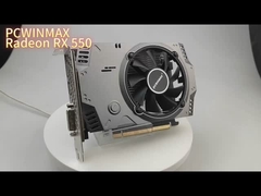 PCWINMAX Radeon RX 550 carte graphique 128 bits 4 Go DDR5 sortie HD DP DVI pour une performance fluide