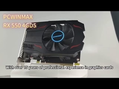 PCWINMAX Radeon RX 550 carte graphique DDR5 de 4 Go Performance de jeu et multimédia 1080p