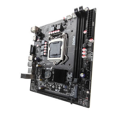PCWINMAX H110 LGA1151 Carte mère Micro ATX pour ordinateur de bureau, DDR4 Dual Channel Support 6ème 7ème génération i3 i5 i7 CPU, pour PC de bureau et de jeu, OEM en gros