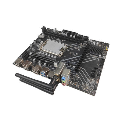 PCWINMAX H610 Wifi DDR4 Socket LGA1700 PCIe 4 SATA 6Gb/s M.2 mATX carte mère pour la 12e 13e 14e génération Intel Core i3 i5 i7