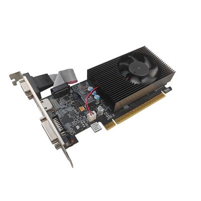 PCWINMAX GeForce GT 610 1 Go GDDR3 64 bits Carte Graphique Low Profile, Ventilateur Unique PCIe GPU pour PC de Bureau & Multi-Écrans, OEM ODM en Gros