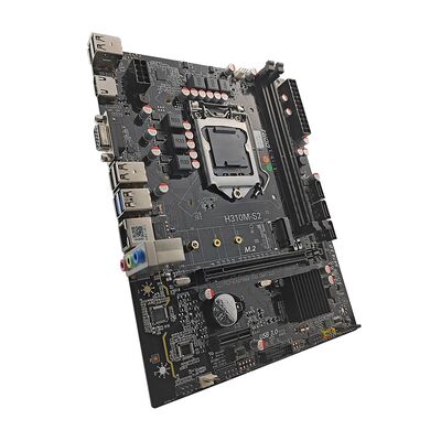 PCWINMAX H310 Chipset Micro ATX carte mère LGA 1151 DDR4, avec M.2 et SATA 6Gb/s Prise en charge du processeur 8e 9e génération i3 i5 i7 pour PC Office