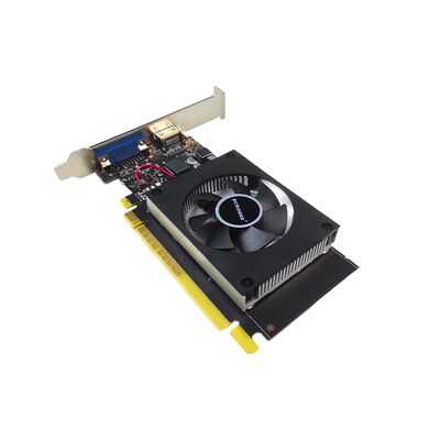 PCWINMAX Original GeForce GT 710 2GB GDDR3 64 bits GPU à profil bas, carte graphique à ventilateur unique pour écran multiple et PC de bureau, OEM ODM en gros